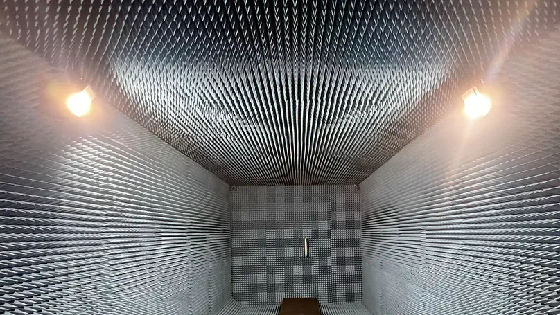 Anechoic chamber is completed